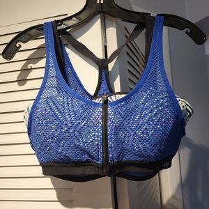 Gently used VSX sports bra blue 36D